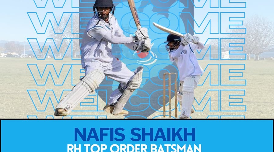 Lake Taupo Cricket Club are thrilled to announce our new signing- Nafis Shaikh of Derbyshire, England.

Nafis is a product of the Derbyshire Academy and has played multiple County 2nd XI matches. Nafis joins LTCC from Alvaston & Boulton CC who play in the